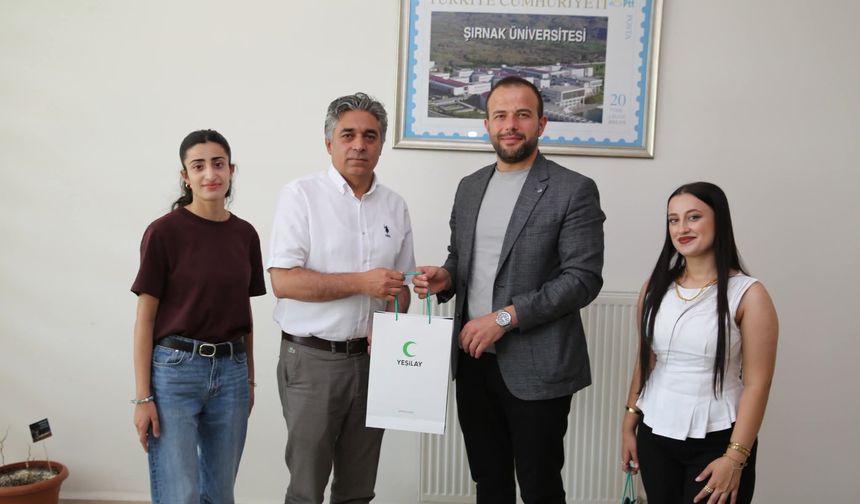 Şırnak üniversitesi Genç Yeşilay Kulübü’ne gönüllülük ödülü