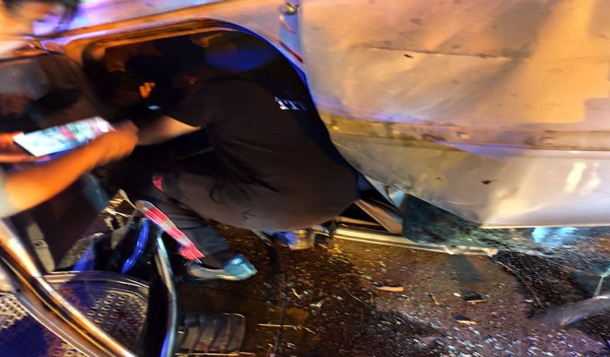 Kontrolden çıkan otomobil takla attı 4 yaralı