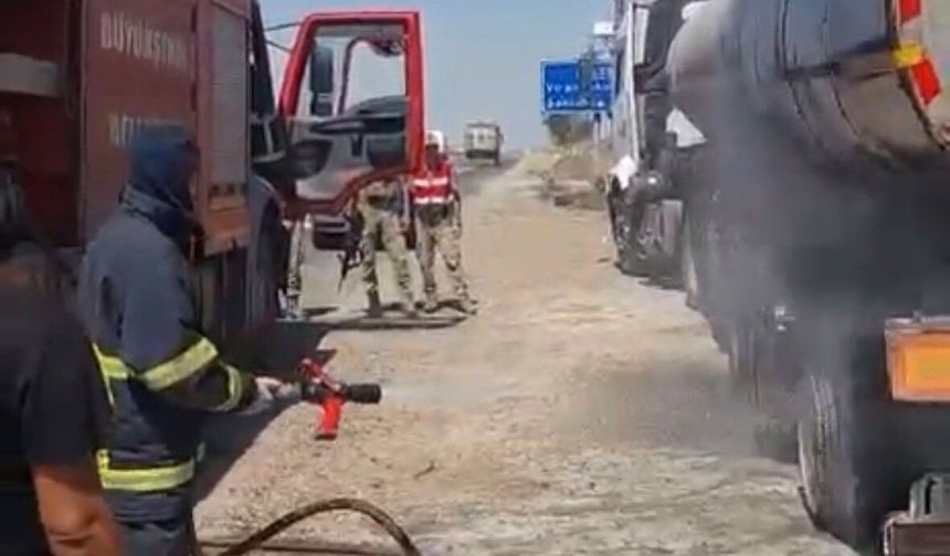 Mardin’de tanker yangını söndürüldü