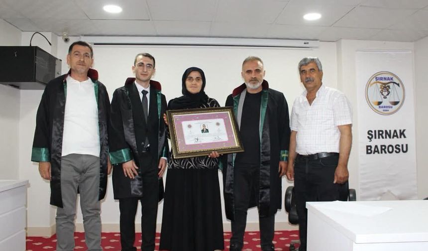 Genç avukat Şahin Gül ruhsatını aldı