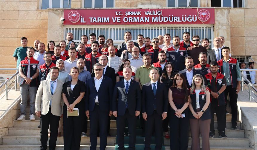 Bakanlık heyetinden Şırnak tarımına yakın takip
