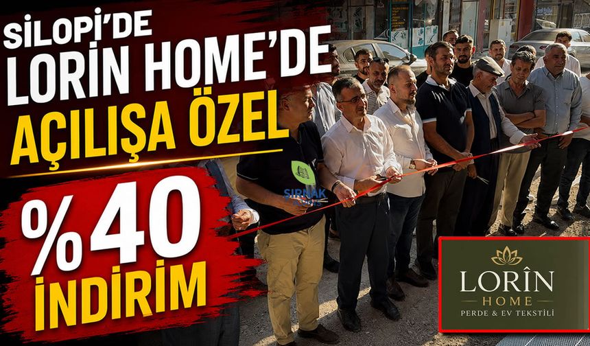 Silopi’de Lorîn Home’de Açılışa özel %40 indirim