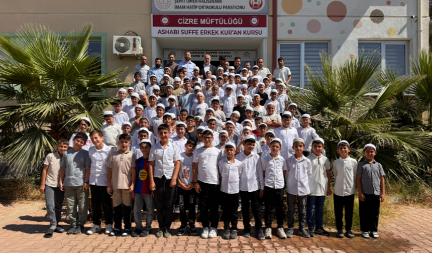 Cizre Müftüsü Baran Öğrencilerle Vedalaştı