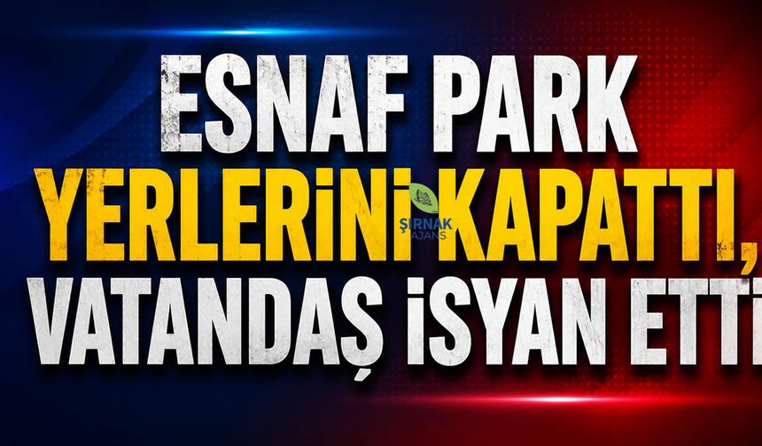 Esnaf park yerlerini kapattı, vatandaş isyan etti