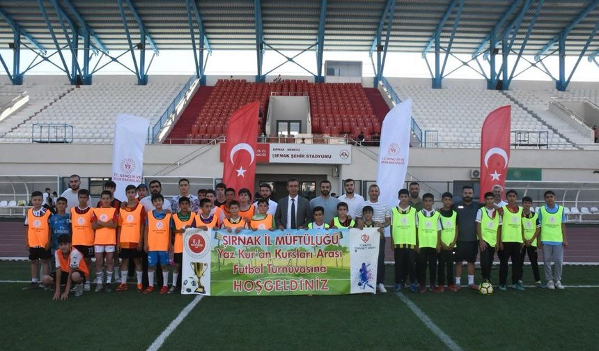 Şırnak'ta Kur'an Kursları Futbol Turnuvası Başladı