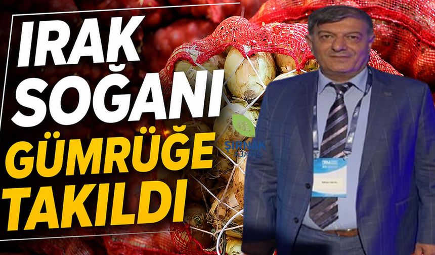 Irak soğanı gümrüğe takıldı