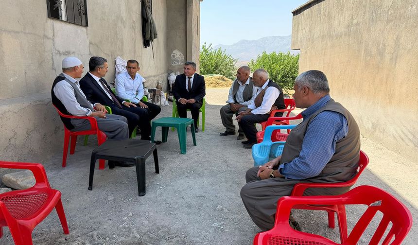 Şırnak Valisi Ekici, Toptepe Köyü'nde Vatandaşlarla Buluştu