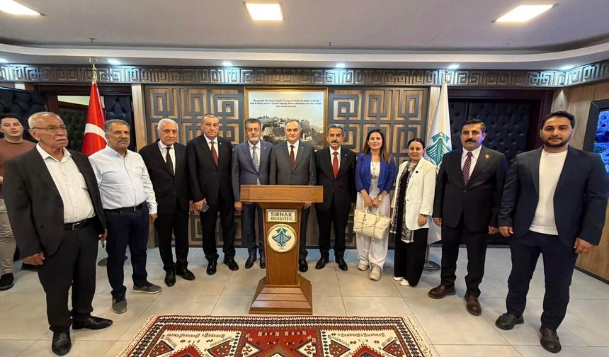 MHP heyetinden Şırnak Belediyesi’ne ziyaret: “Şehrin geleceği masaya yatırıldı”