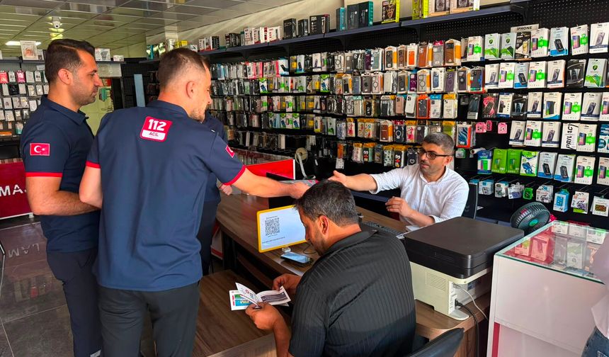 Uludere ve Beytüşşebap'ta "Hayat 112" Farkındalık Çalışması