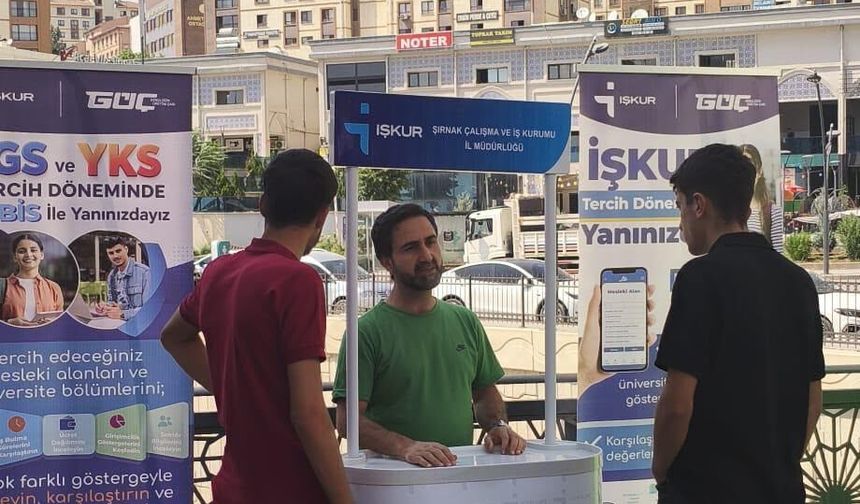 iŞKUR’dan tercih maratonuna sahada destek
