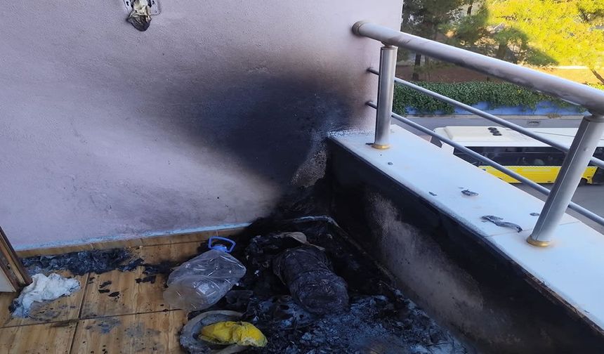 Apartmanın 5. katında piknik tüpü patladı