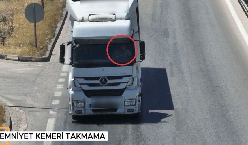 Otoyolda dron destekli denetim: Bin 123 araca ceza