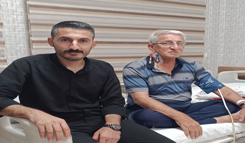 Silopi’de oğuldan babaya anlamlı böbrek bağışı