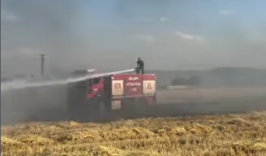 Silopi’de Anız Yangını Korkuttu