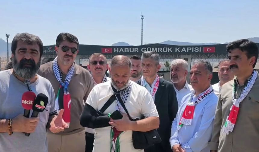Habur’da Filistin konvoyundan ortak mesaj “Bu bitiş değil, başlangıç”