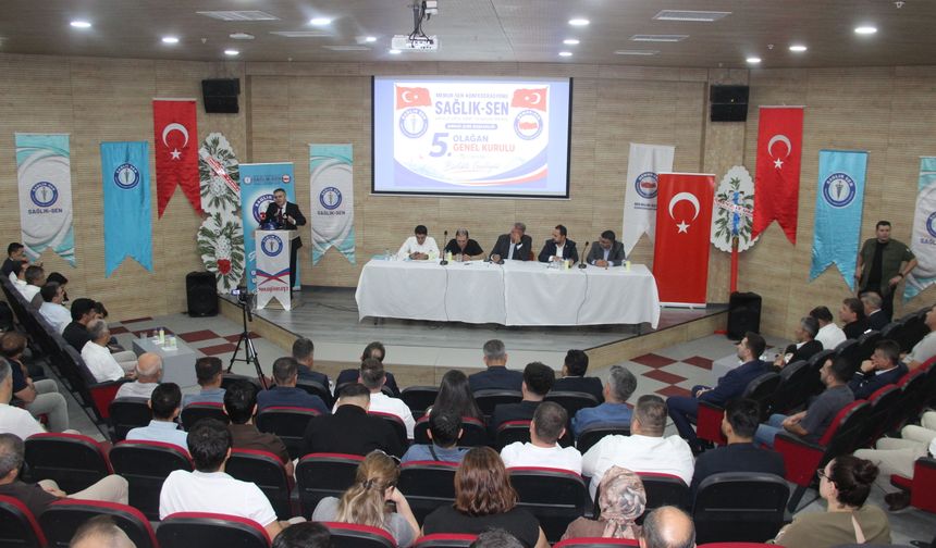 Sağlık-Sen Şırnak’ta Anmal Yeniden Güven Tazeledi