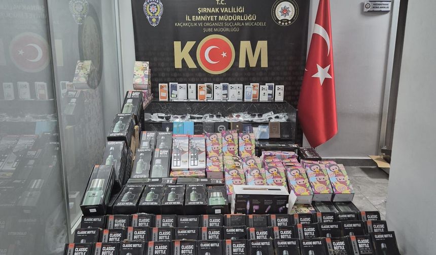 Şırnak’ta milyon liralık kaçak ürün ele geçirildi, 21 kişi yakalandı