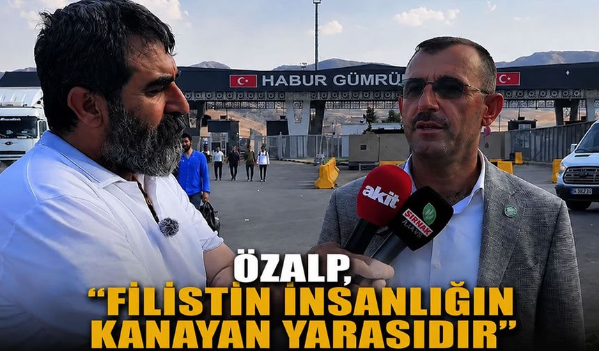 Öztürk, ‘Filistin insanlığın kanayan yarasıdır’