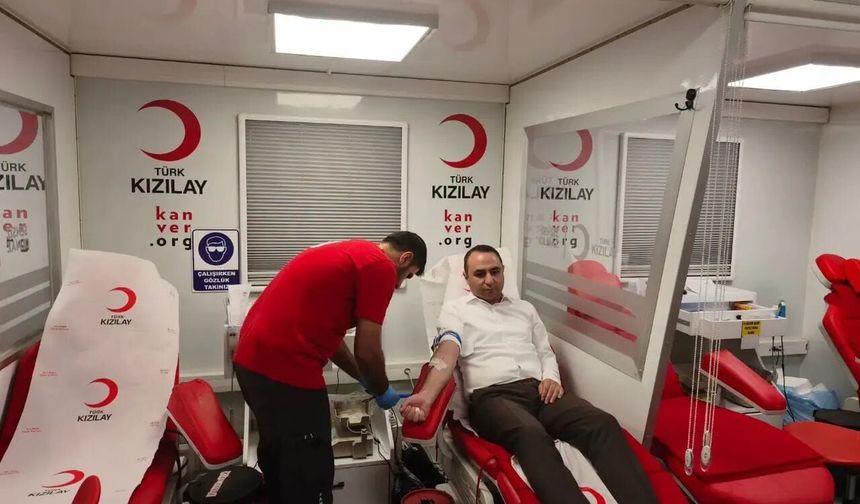 Kaymakam Partal’dan kan bağışı çağrısı “Bir bağış, üç cana umut olabilir”