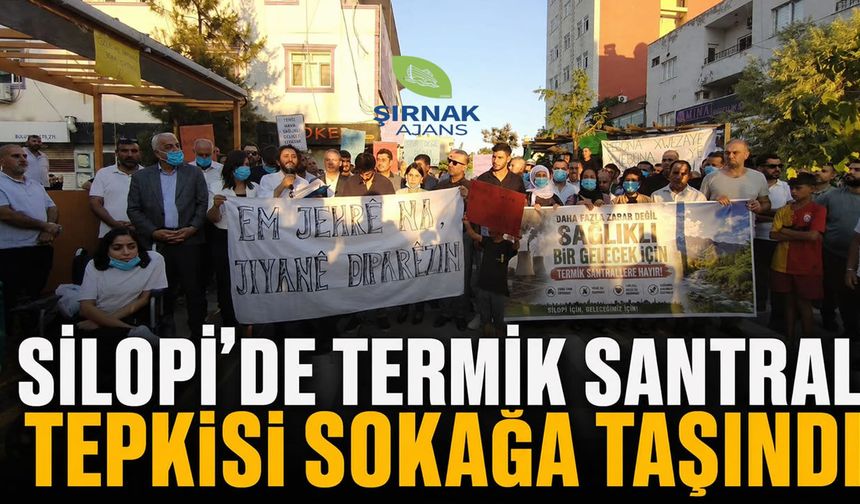 Silopi’de termik santral tepkisi sokağa taşındı