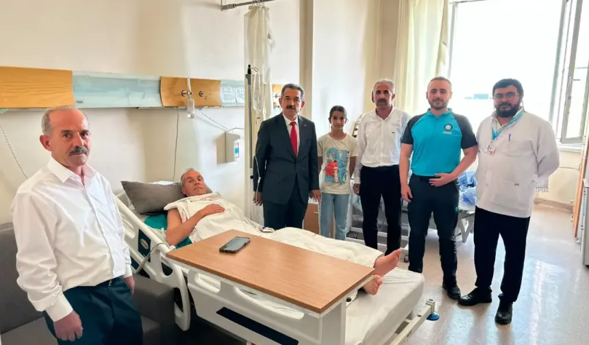 Vali Ekici, hastaların sağlık durumu hakkında bilgi aldı