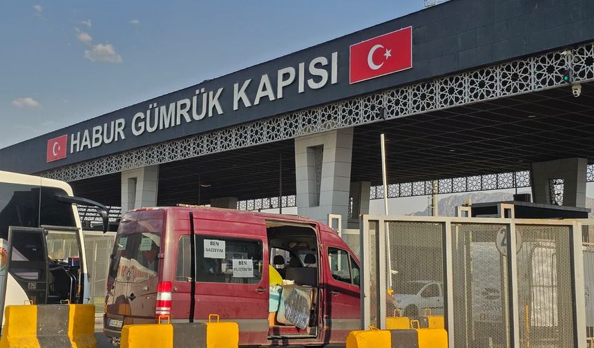 Filistin İçin Tek Yürek, Konvoy Habur Sınır Kapısı’nda
