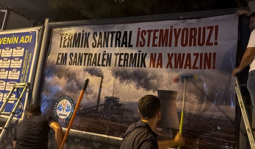 Silopi’de Termik Santrale Karşı Tepki Yürüyüşü