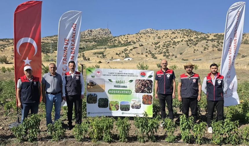 TAKE Projesiyle yetiştirilen ürünlerde hasat heyecanı