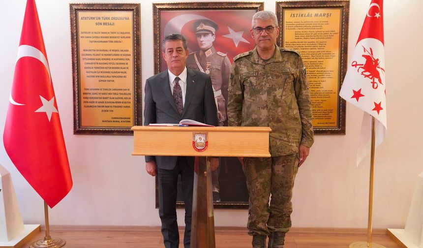 Başkan Yarka’dan yeni Tümen Komutanı Tunç’a hayırlı olsun ziyareti