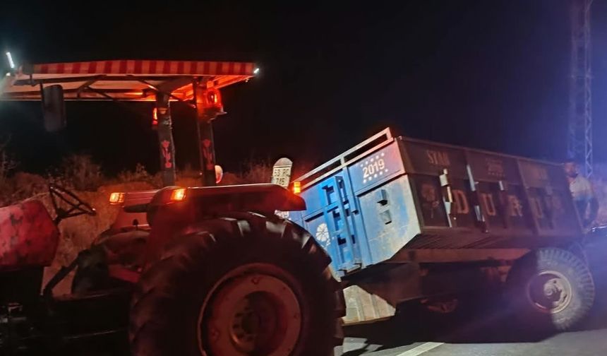 Gece yarısı korkutan kaza
