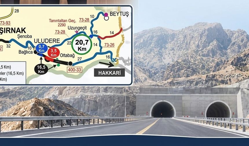 Şırnak–Hakkari yolunda iki tünel daha hizmete giriyor