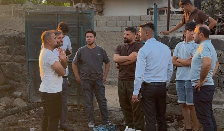 İdil’de yangın mağduru ailelere yardım eli
