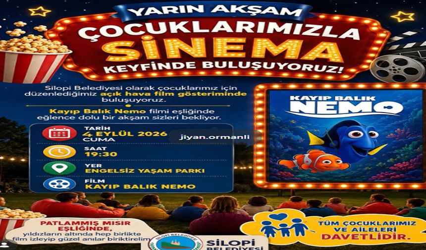 Patlamış mısır eşliğinde sinema keyfi Silopi’de
