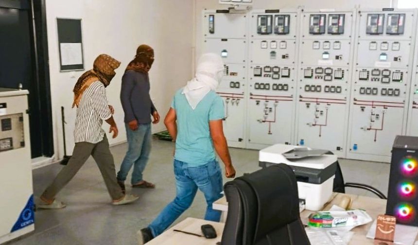 Yüzü kapalı kişiler trafoya girdi, facianın eşiğinden dönüldü