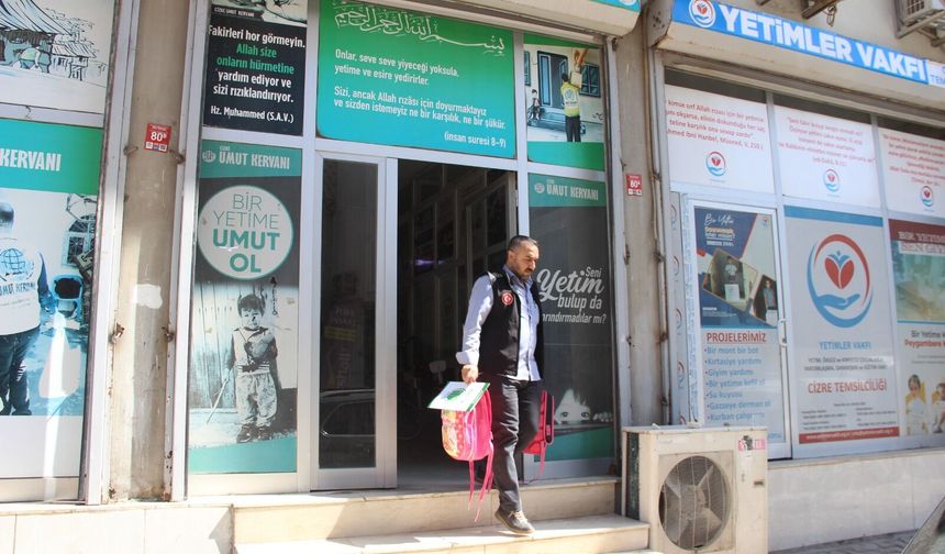 Cizre’de ihtiyaç sahibi öğrencilere eğitim desteği