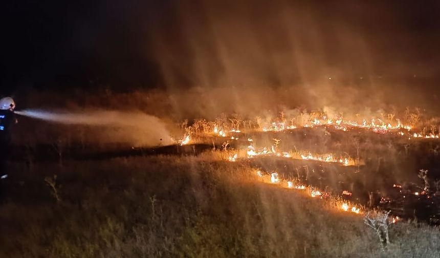 Van'da örtü üstü yangını