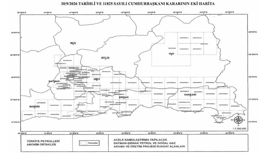 Şırnak’ta Enerji Sahaları İçin Kamulaştırma Kararı Çıktı