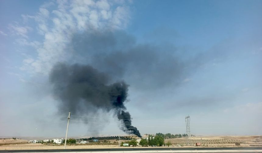 Petrol sahasında yangın; Söndürme çalışmalarına TOMA da katıldı