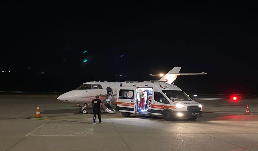 Şırnak’tan Ankara’ya Bebek Hasta İçin Ambulans Helikopter Havalandı