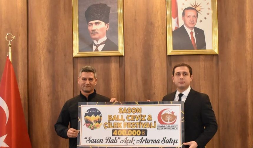 Rekor fiyata satılan 1 kilogram balın bedeli üreticilere teslim edildi