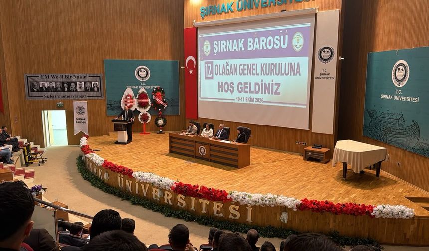 Şırnak Barosu’nda Genel Kurul Toplandı, Sıra Seçimde