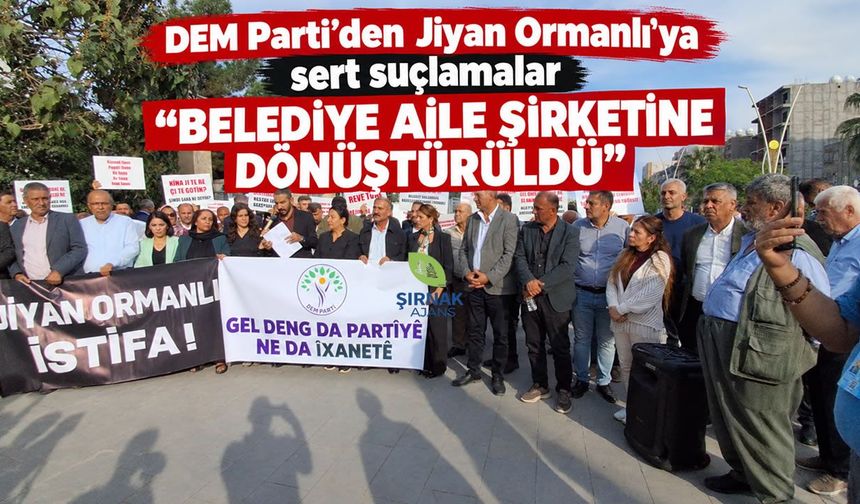 DEM Parti’den Silopi Belediyesi’ne ağır suçlamalar “537 milyon TL’lik ek bütçe neden istendi?”