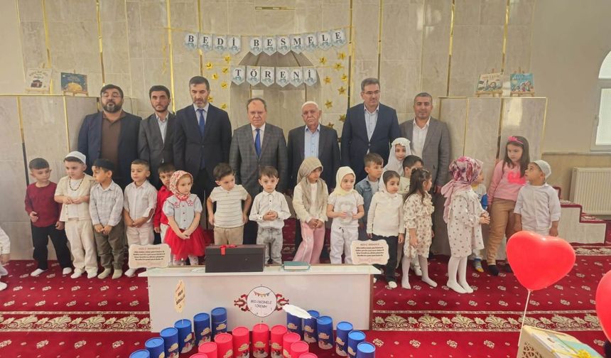Silopi’de minik öğrenciler "bedi besmele" ile ilim yolculuğuna başladı