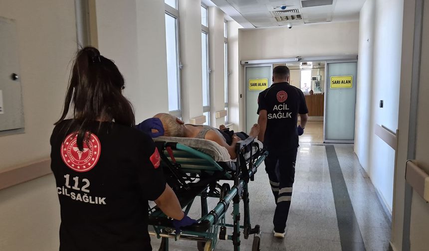 Çadır çekerken 1. kattan düşen kişi yaralandı
