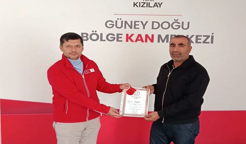 Kızılay’dan duyarlı vatandaşa anlamlı ödül