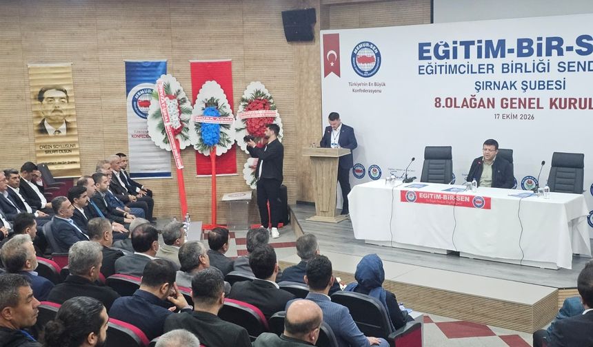 Eğitim-Bir-Sen Şırnak’ta Abdullah Çatı Güven Tazeledi