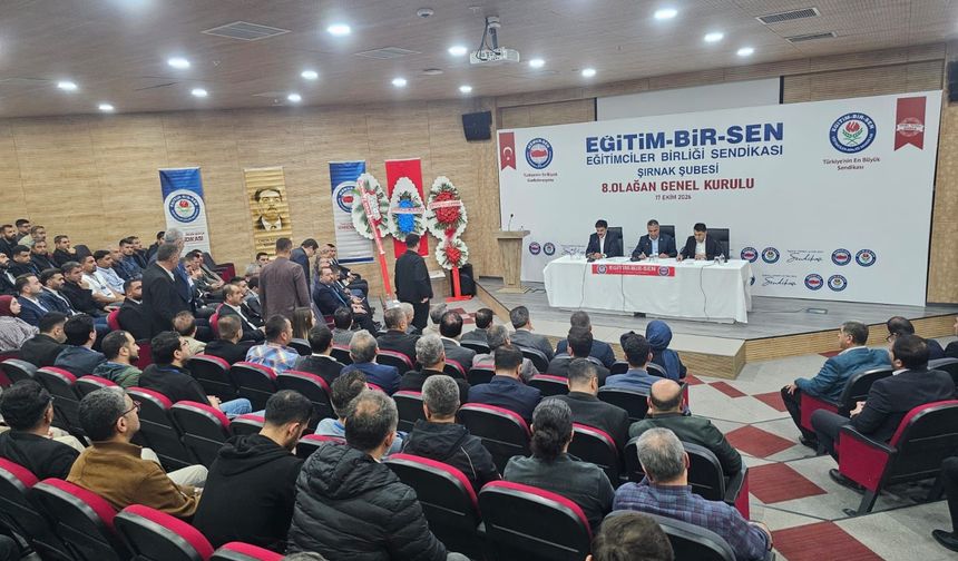 Eğitim-Bir-Sen Şırnak Şubesi Genel Kurulu Devam Ediyor