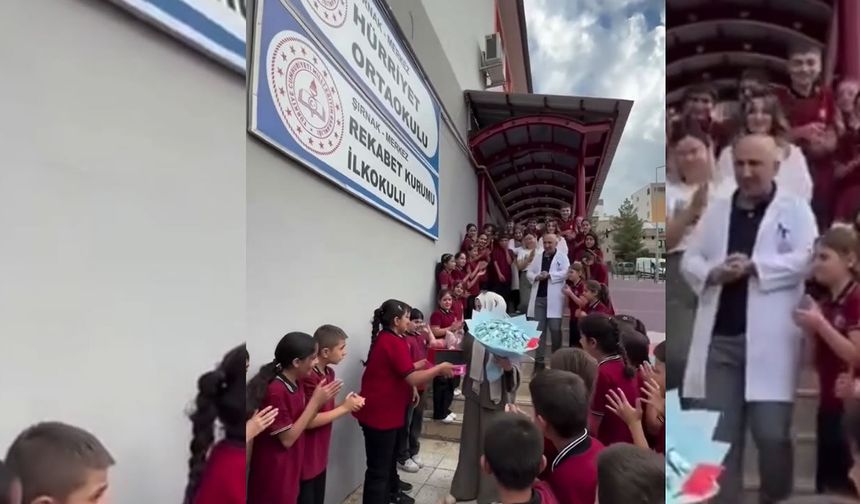 Şırnak’ta Öğrencilerden Yürek Isıtan Veda
