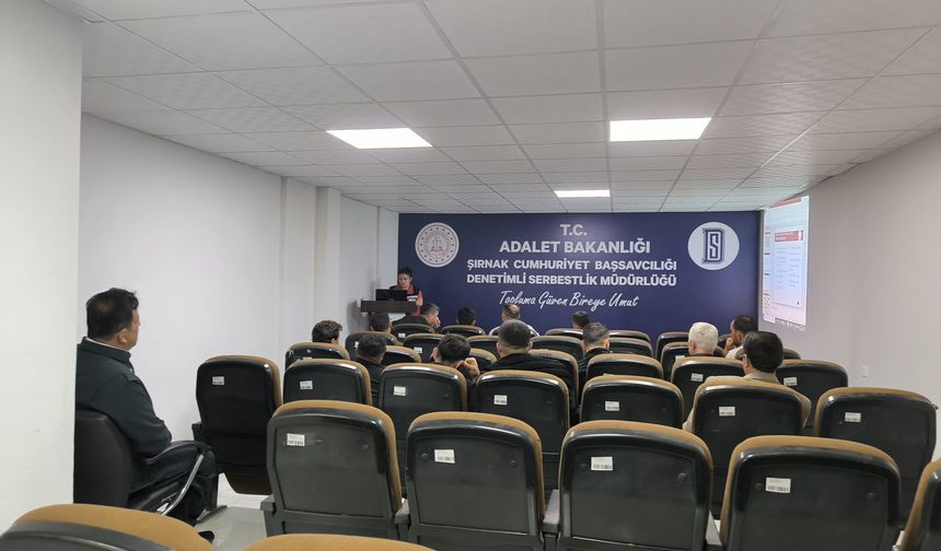 Şırnak’ta Yükümlülere Aile İçi Şiddet Semineri
