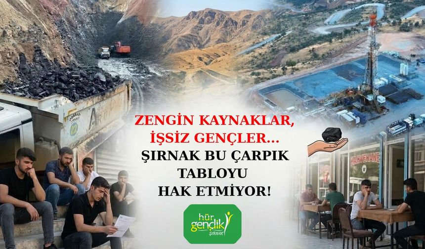 “Petrol Şırnak’tan çıkıyor, işsizlik Şırnak’ta kalıyor”